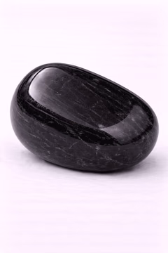 Black Tourmaline (Schorl), a polished specimen