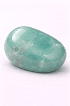 Chrysopras, ein geschliffenes Exemplar