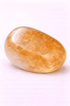 Citrine, a polished specimen