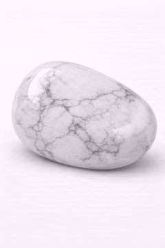 Howlite, a polished specimen