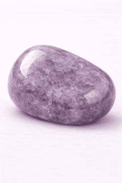 Lepidolite, a polished specimen