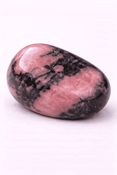 Rhodonite, a polished specimen